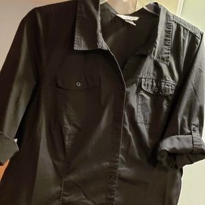 Black CJ Banks Camp Shirt 2X